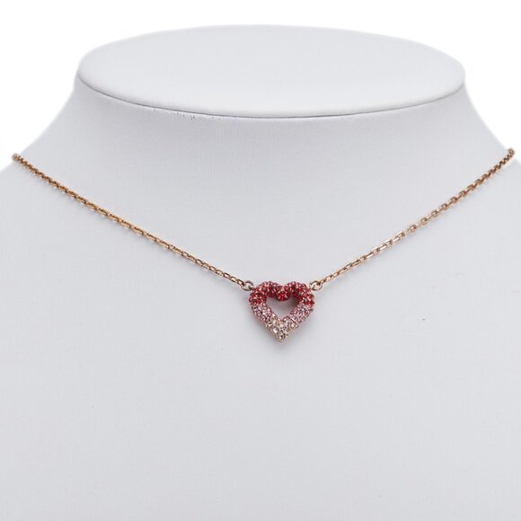 LOUIS VUITTON Pink Heart Necklace